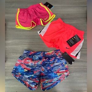 Girls Nike/ Adidas Shorts 3 piece - SZ 4